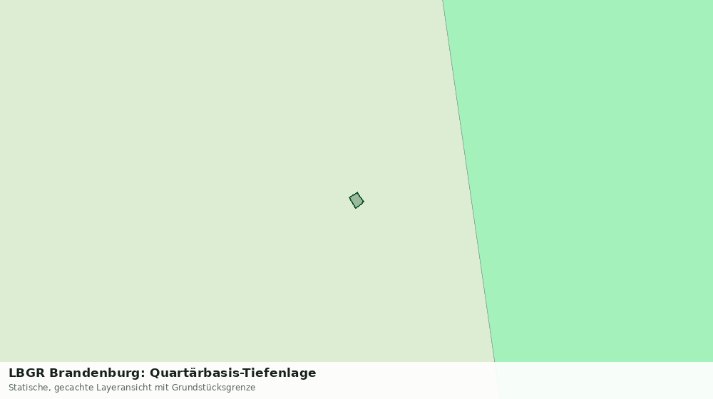 Statische Kartenansicht: LBGR Brandenburg: Quartärbasis-Tiefenlage