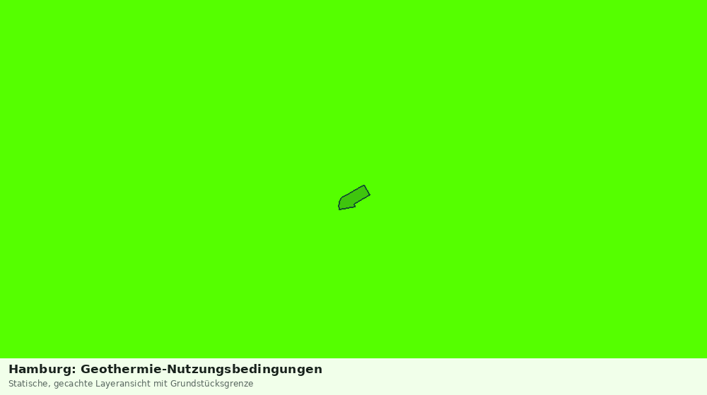 Statische Kartenansicht: Hamburg: Geothermie-Nutzungsbedingungen