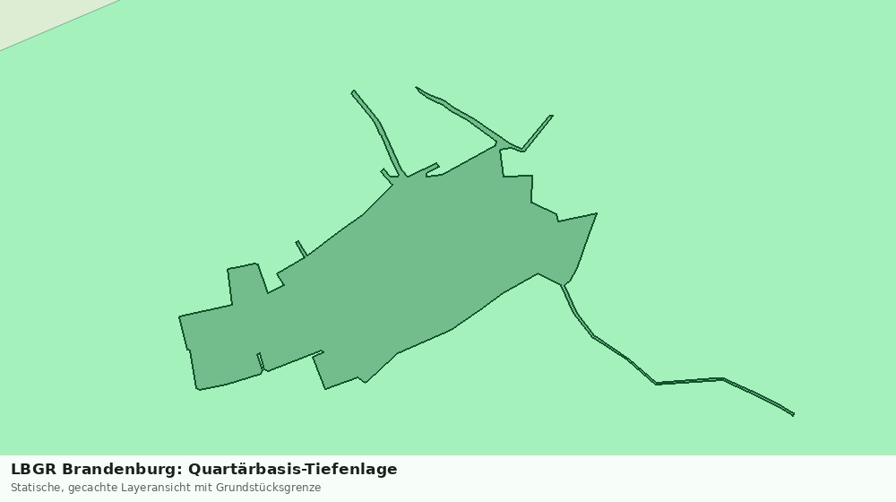 Statische Kartenansicht: LBGR Brandenburg: Quartärbasis-Tiefenlage