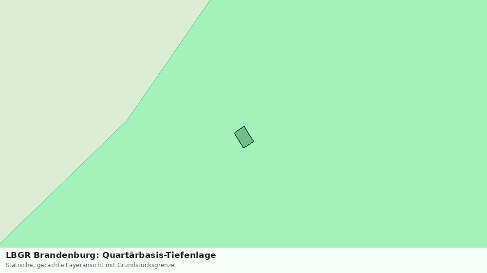 Statische Kartenansicht: LBGR Brandenburg: Quartärbasis-Tiefenlage