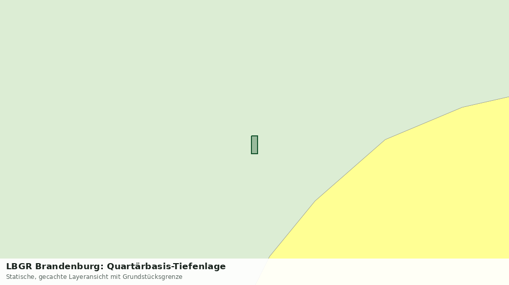 Statische Kartenansicht: LBGR Brandenburg: Quartärbasis-Tiefenlage