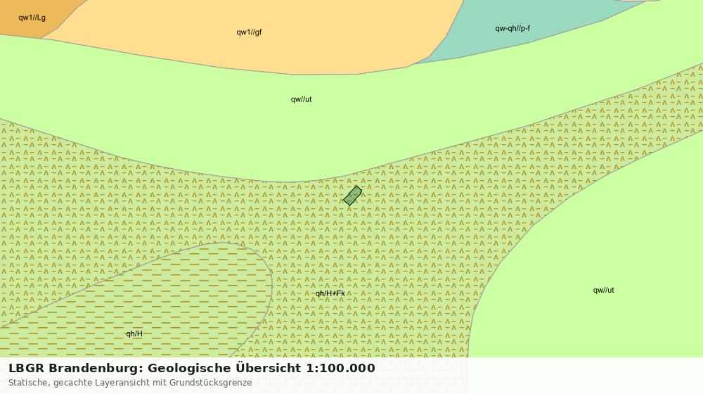 Statische Kartenansicht: LBGR Brandenburg: Geologische Übersicht 1:100.000