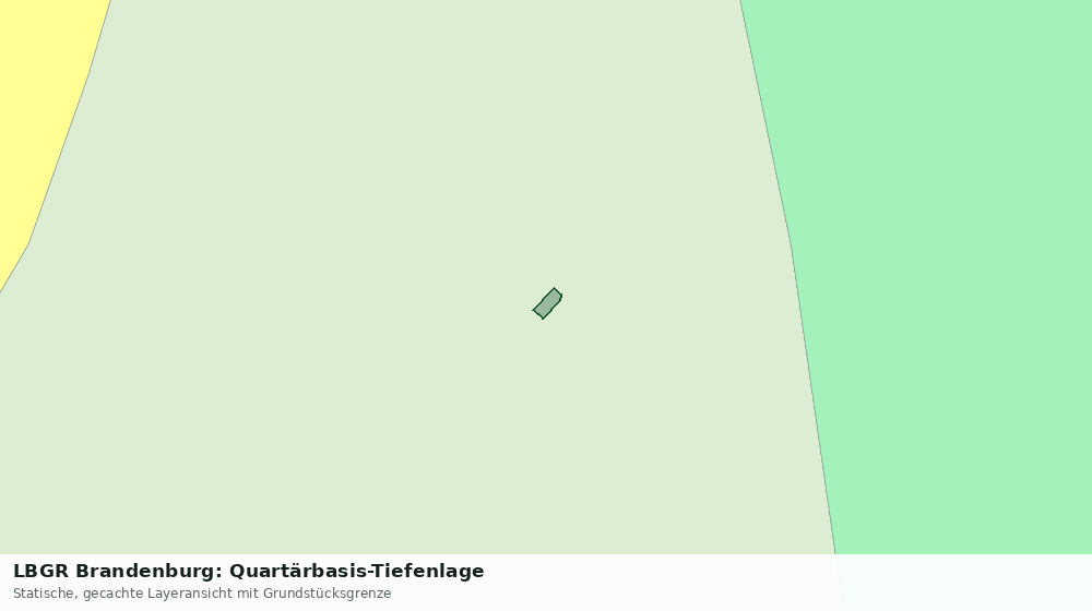 Statische Kartenansicht: LBGR Brandenburg: Quartärbasis-Tiefenlage