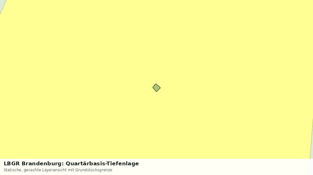 Statische Kartenansicht: LBGR Brandenburg: Quartärbasis-Tiefenlage
