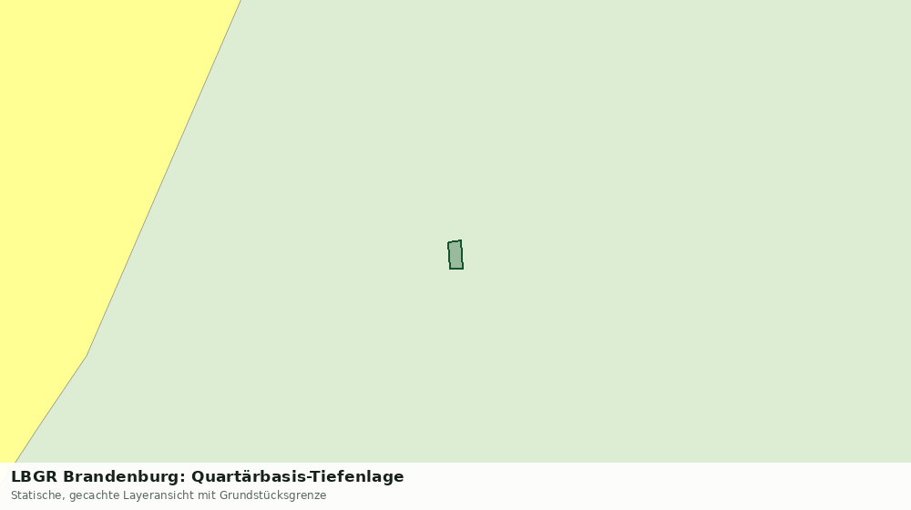Statische Kartenansicht: LBGR Brandenburg: Quartärbasis-Tiefenlage