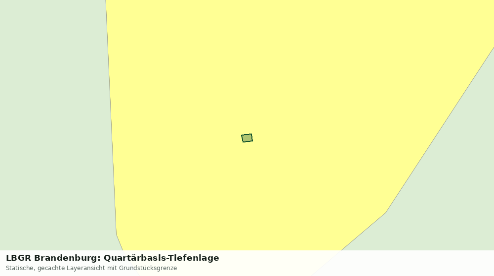 Statische Kartenansicht: LBGR Brandenburg: Quartärbasis-Tiefenlage