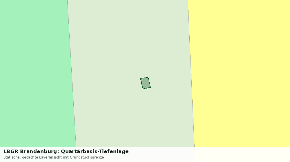Statische Kartenansicht: LBGR Brandenburg: Quartärbasis-Tiefenlage