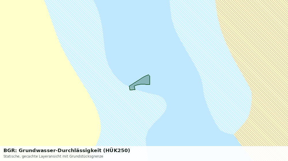 Statische Kartenansicht: BGR: Grundwasser-Durchlässigkeit (HÜK250)