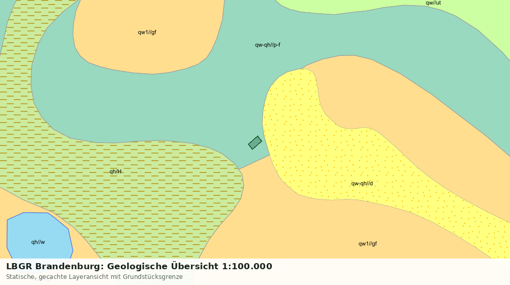 Statische Kartenansicht: LBGR Brandenburg: Geologische Übersicht 1:100.000