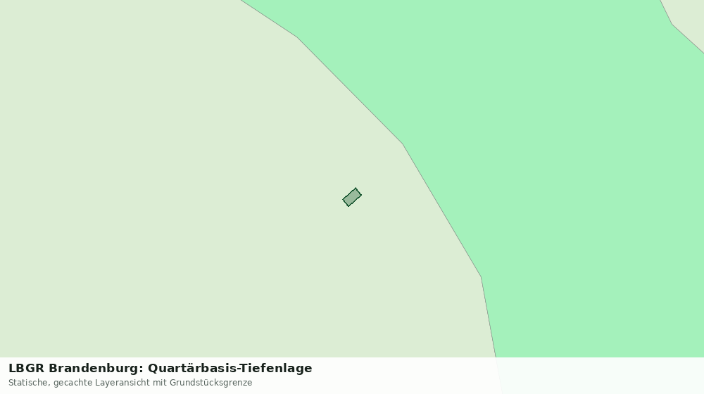 Statische Kartenansicht: LBGR Brandenburg: Quartärbasis-Tiefenlage