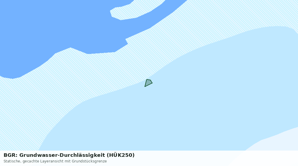Statische Kartenansicht: BGR: Grundwasser-Durchlässigkeit (HÜK250)
