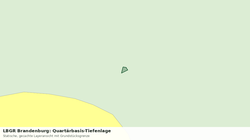 Statische Kartenansicht: LBGR Brandenburg: Quartärbasis-Tiefenlage