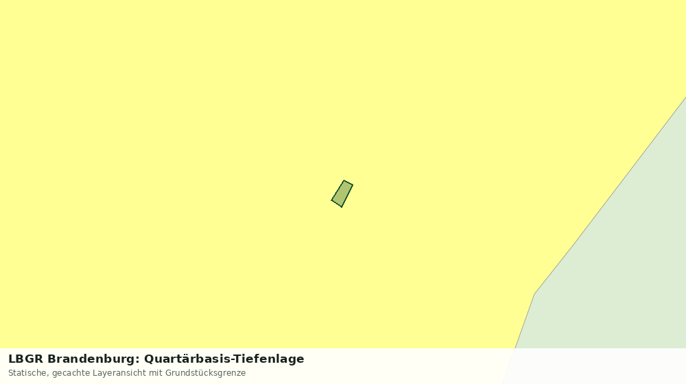 Statische Kartenansicht: LBGR Brandenburg: Quartärbasis-Tiefenlage