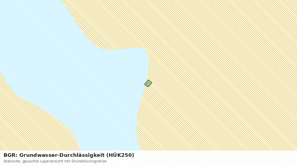 Statische Kartenansicht: BGR: Grundwasser-Durchlässigkeit (HÜK250)