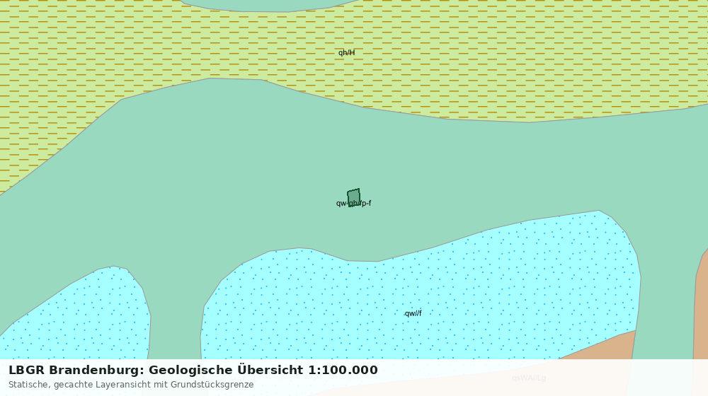 Statische Kartenansicht: LBGR Brandenburg: Geologische Übersicht 1:100.000