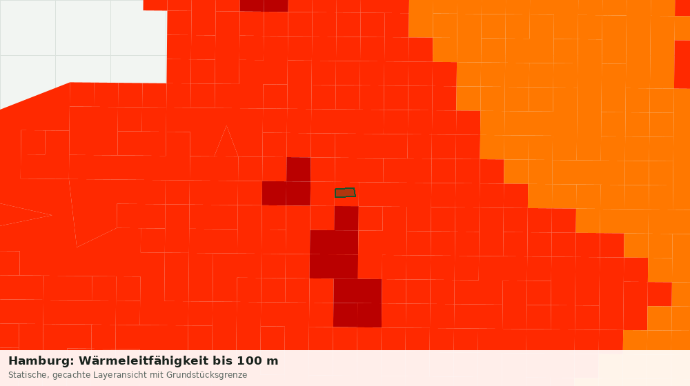 Statische Kartenansicht: Hamburg: Wärmeleitfähigkeit bis 100 m