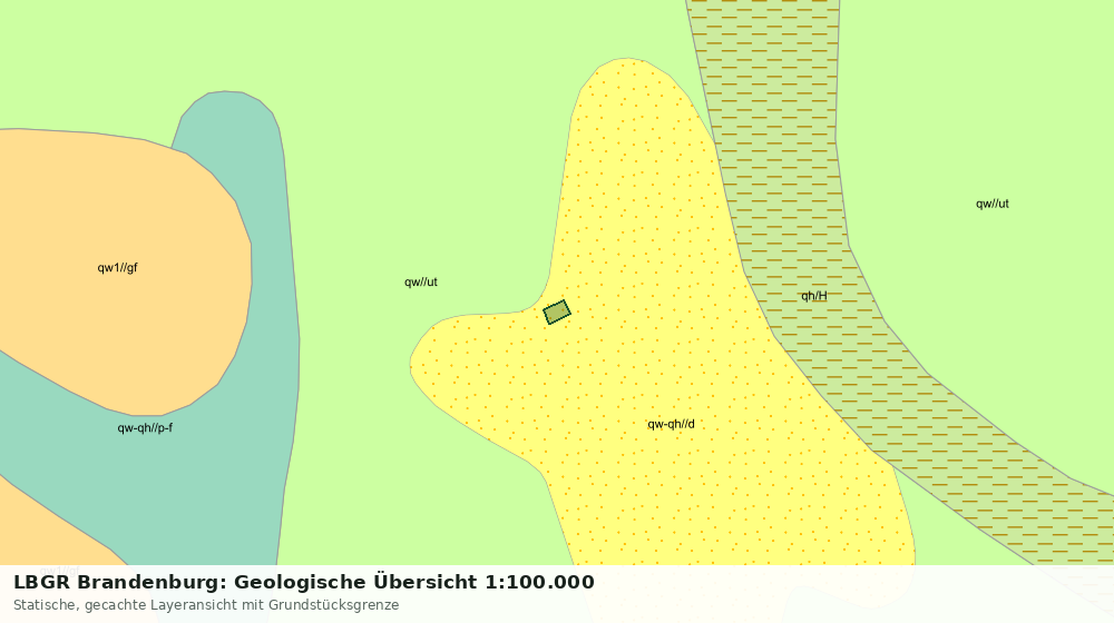 Statische Kartenansicht: LBGR Brandenburg: Geologische Übersicht 1:100.000