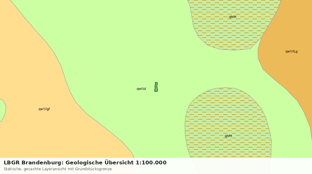Statische Kartenansicht: LBGR Brandenburg: Geologische Übersicht 1:100.000