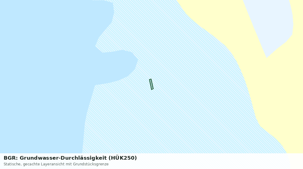 Statische Kartenansicht: BGR: Grundwasser-Durchlässigkeit (HÜK250)