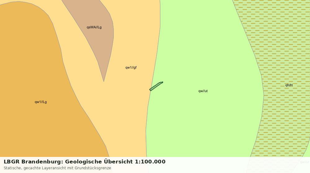 Statische Kartenansicht: LBGR Brandenburg: Geologische Übersicht 1:100.000