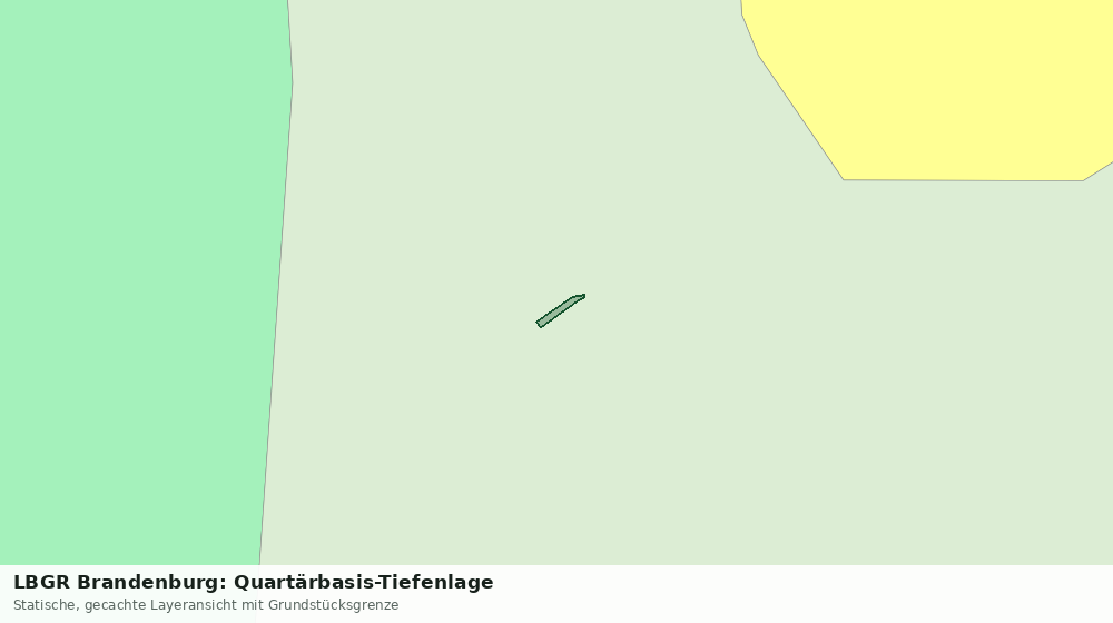 Statische Kartenansicht: LBGR Brandenburg: Quartärbasis-Tiefenlage