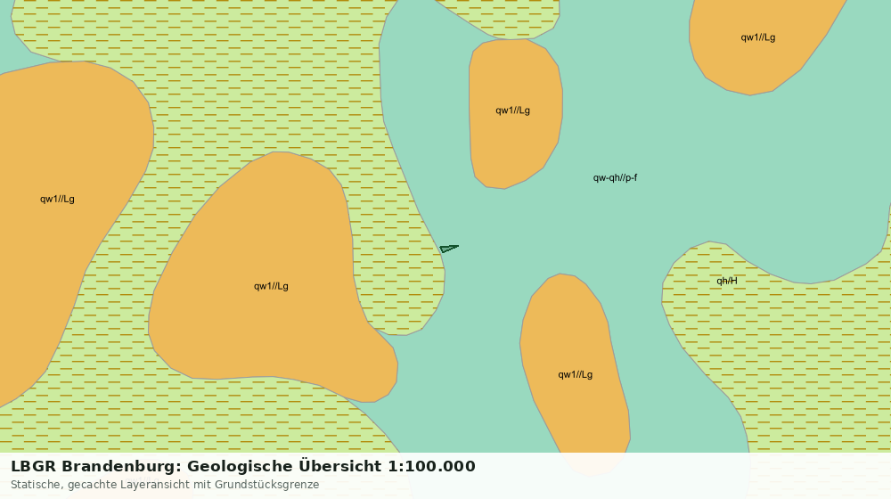 Statische Kartenansicht: LBGR Brandenburg: Geologische Übersicht 1:100.000