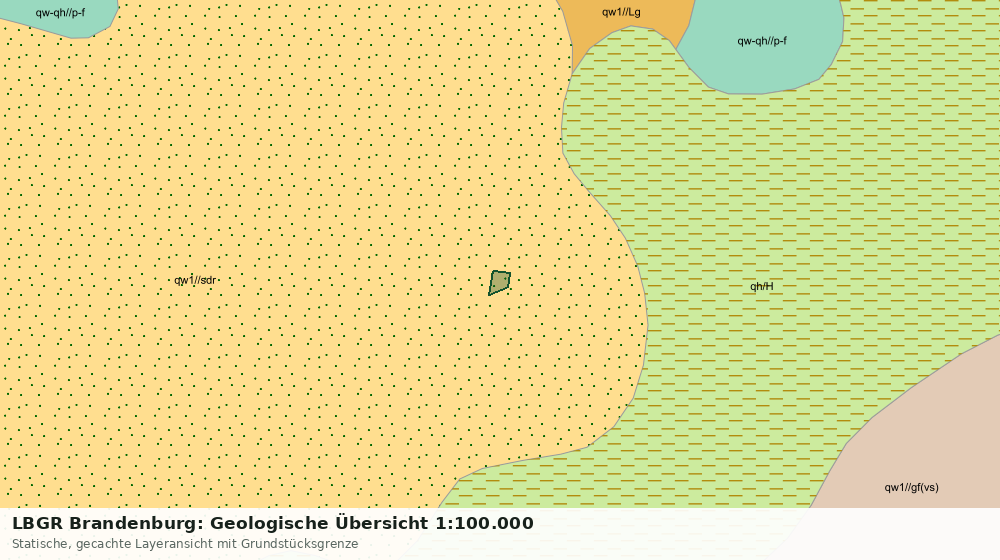 Statische Kartenansicht: LBGR Brandenburg: Geologische Übersicht 1:100.000