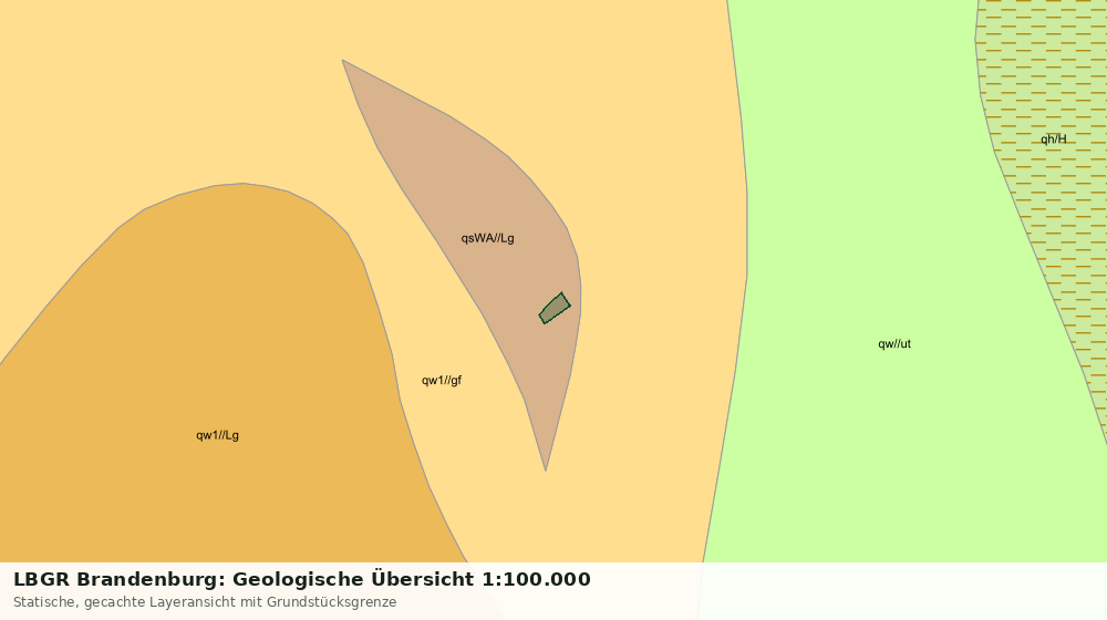 Statische Kartenansicht: LBGR Brandenburg: Geologische Übersicht 1:100.000