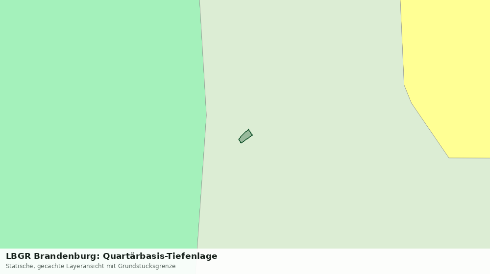Statische Kartenansicht: LBGR Brandenburg: Quartärbasis-Tiefenlage
