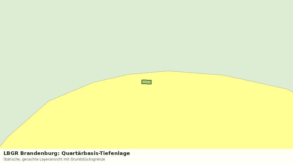 Statische Kartenansicht: LBGR Brandenburg: Quartärbasis-Tiefenlage