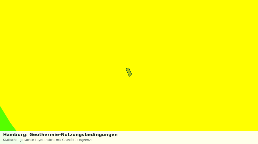 Statische Kartenansicht: Hamburg: Geothermie-Nutzungsbedingungen