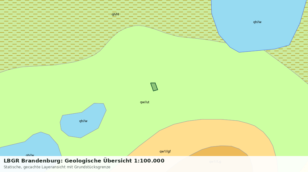 Statische Kartenansicht: LBGR Brandenburg: Geologische Übersicht 1:100.000