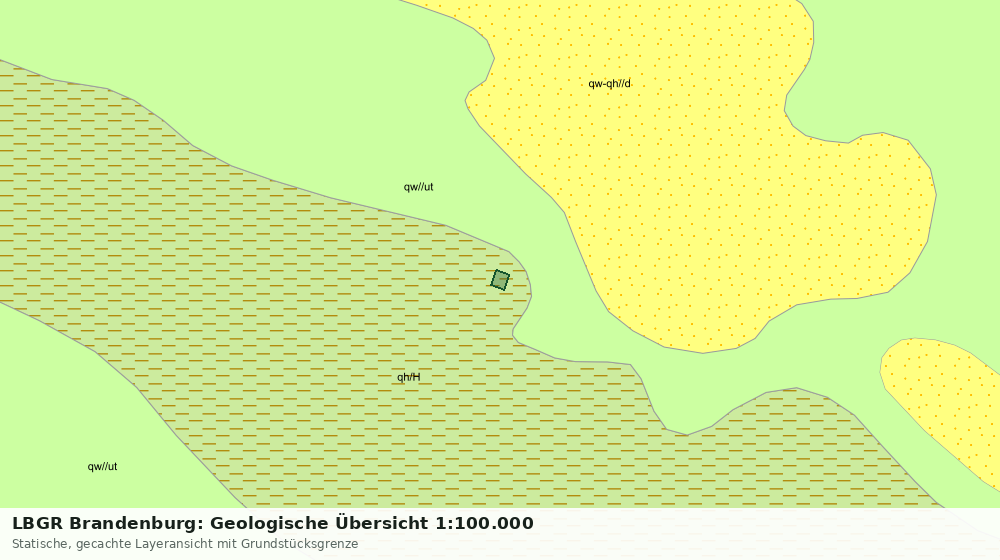 Statische Kartenansicht: LBGR Brandenburg: Geologische Übersicht 1:100.000