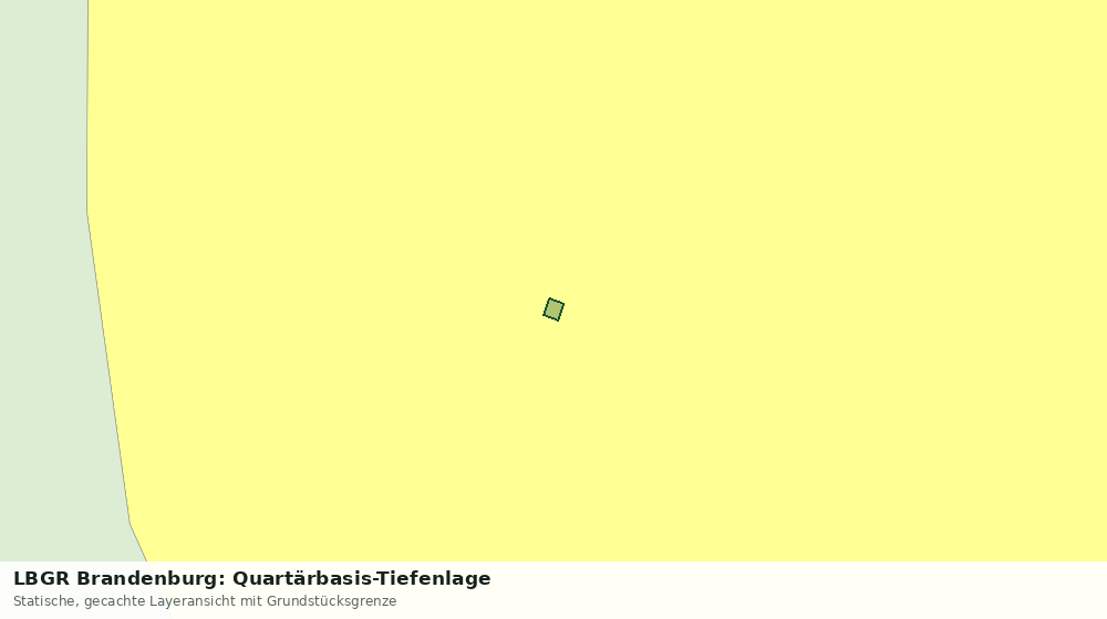 Statische Kartenansicht: LBGR Brandenburg: Quartärbasis-Tiefenlage