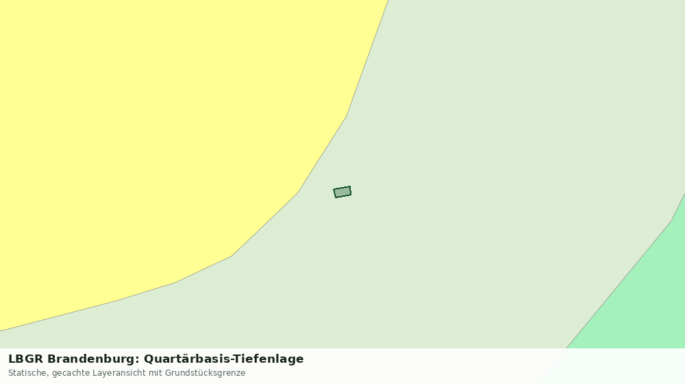 Statische Kartenansicht: LBGR Brandenburg: Quartärbasis-Tiefenlage