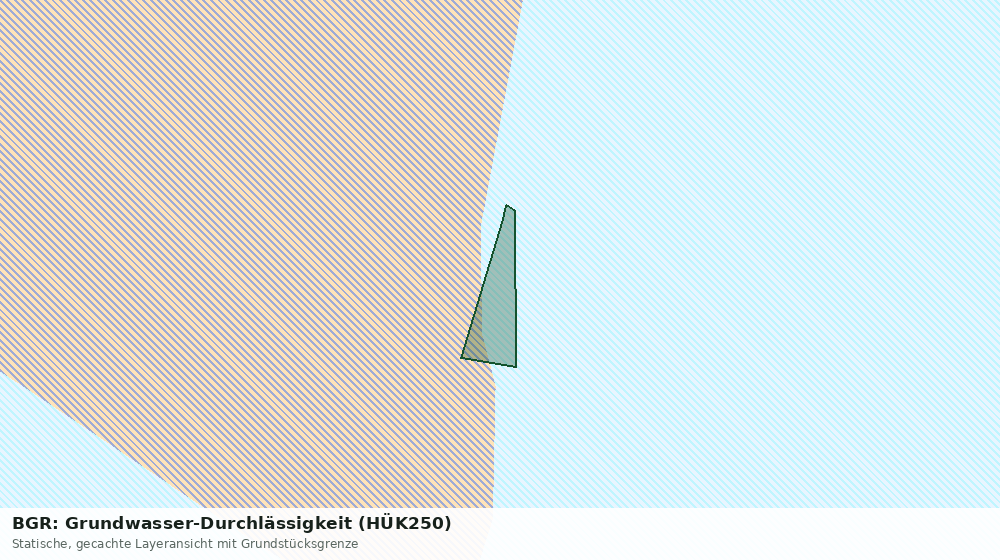Statische Kartenansicht: BGR: Grundwasser-Durchlässigkeit (HÜK250)