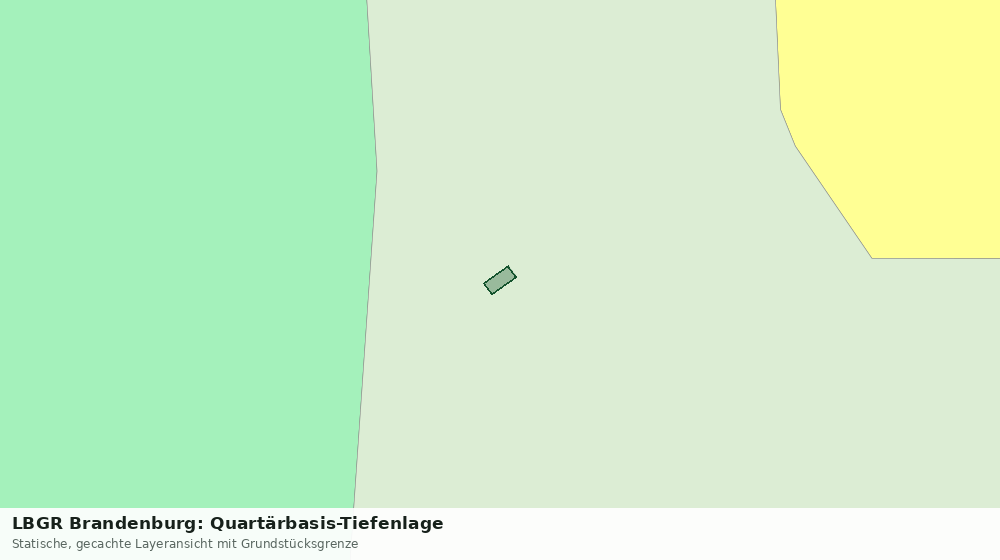 Statische Kartenansicht: LBGR Brandenburg: Quartärbasis-Tiefenlage