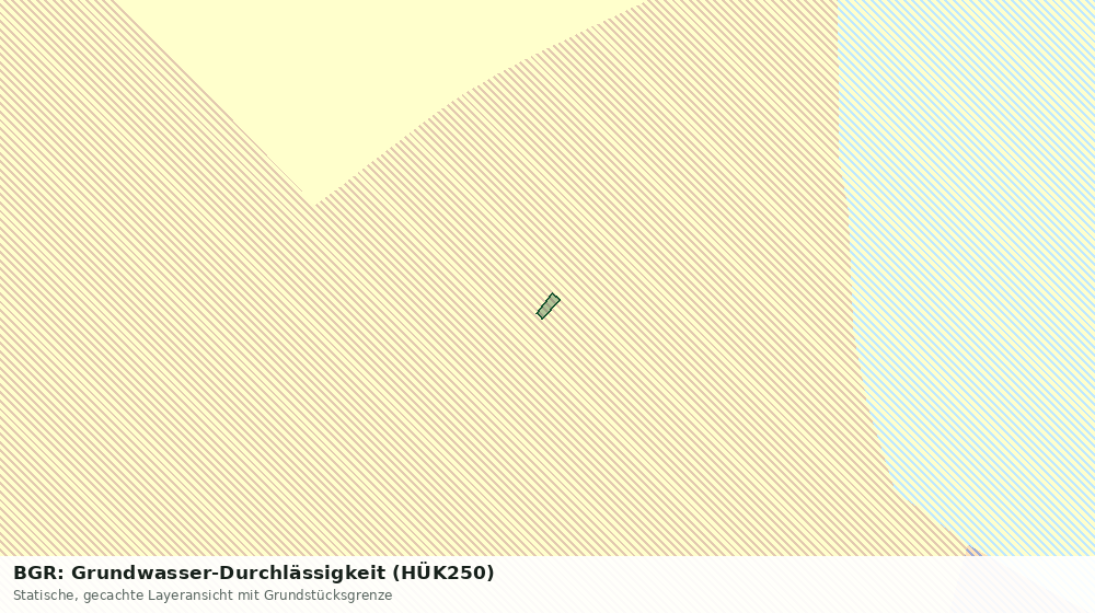Statische Kartenansicht: BGR: Grundwasser-Durchlässigkeit (HÜK250)