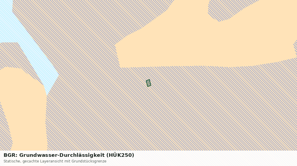 Statische Kartenansicht: BGR: Grundwasser-Durchlässigkeit (HÜK250)