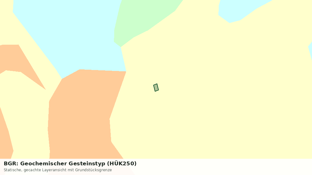 Statische Kartenansicht: BGR: Geochemischer Gesteinstyp (HÜK250)