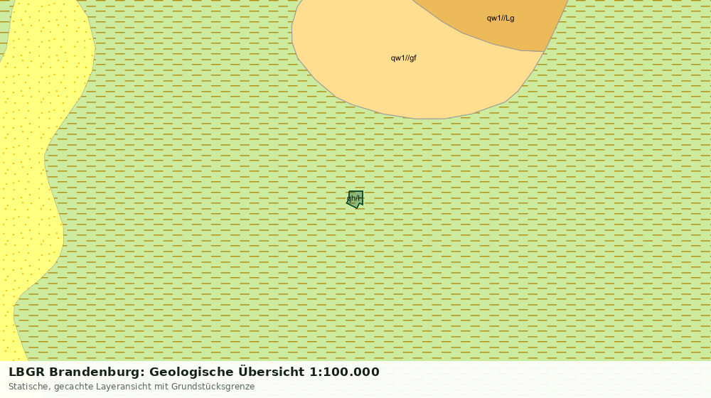 Statische Kartenansicht: LBGR Brandenburg: Geologische Übersicht 1:100.000