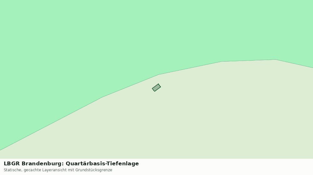 Statische Kartenansicht: LBGR Brandenburg: Quartärbasis-Tiefenlage