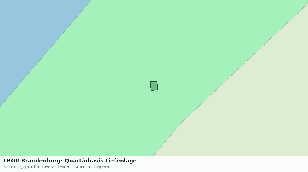 Statische Kartenansicht: LBGR Brandenburg: Quartärbasis-Tiefenlage