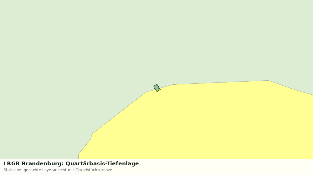 Statische Kartenansicht: LBGR Brandenburg: Quartärbasis-Tiefenlage