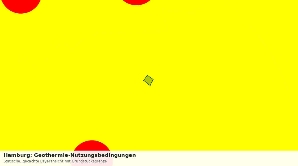 Statische Kartenansicht: Hamburg: Geothermie-Nutzungsbedingungen