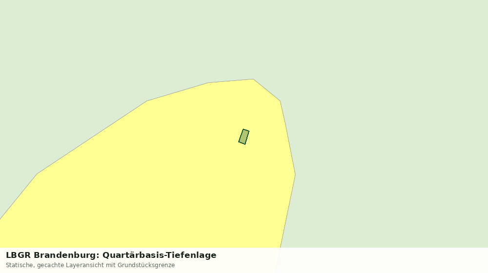 Statische Kartenansicht: LBGR Brandenburg: Quartärbasis-Tiefenlage