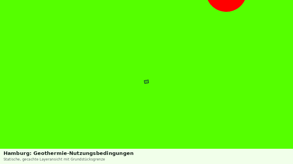 Statische Kartenansicht: Hamburg: Geothermie-Nutzungsbedingungen