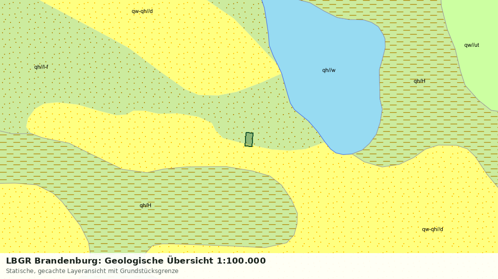 Statische Kartenansicht: LBGR Brandenburg: Geologische Übersicht 1:100.000