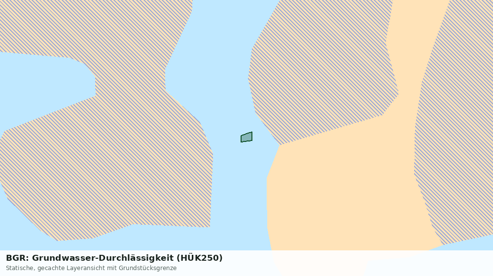 Statische Kartenansicht: BGR: Grundwasser-Durchlässigkeit (HÜK250)