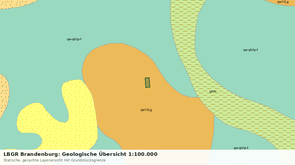 Statische Kartenansicht: LBGR Brandenburg: Geologische Übersicht 1:100.000